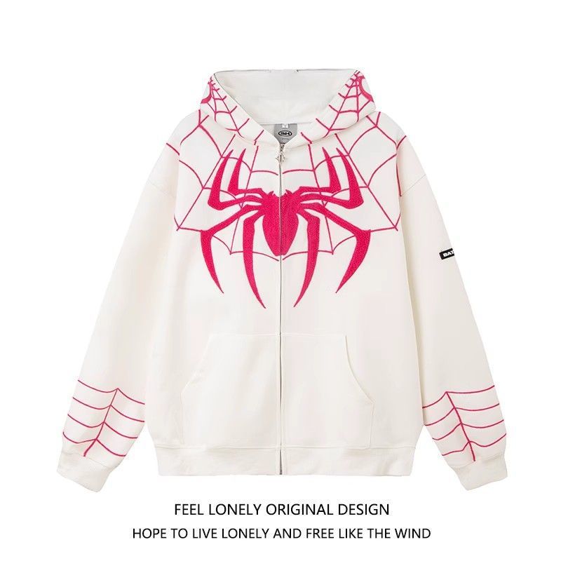 Spiderman Cardigan Zip-Up Hoodie