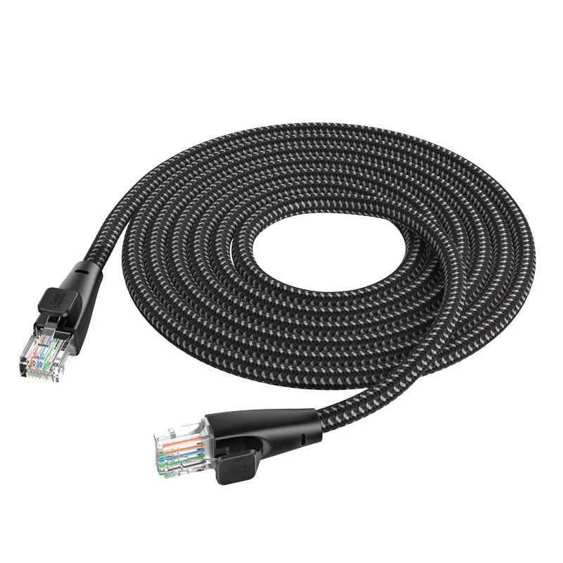 Woven network cable Gigabit Cat6 category home high-speed six-class network connection line for modem router computer broadband