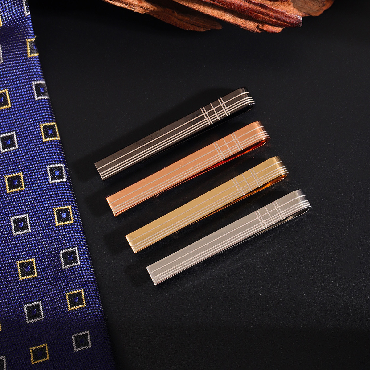 New High-End Business Tie Clip Men's Clip Formal Simple Wedding Business Suit Tie Clip Accessories