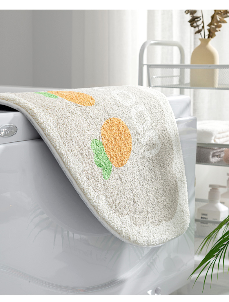 INS piccolo tappetino semicircolare fresco per entrare in casa, tappeto per entrare nella porta, camera da letto, bagno,_voghion.com