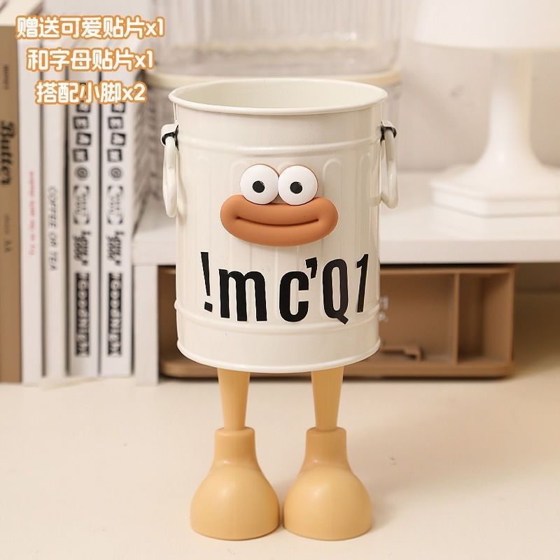 크림 화이트 카레 소시지 입 문자 스티커 발