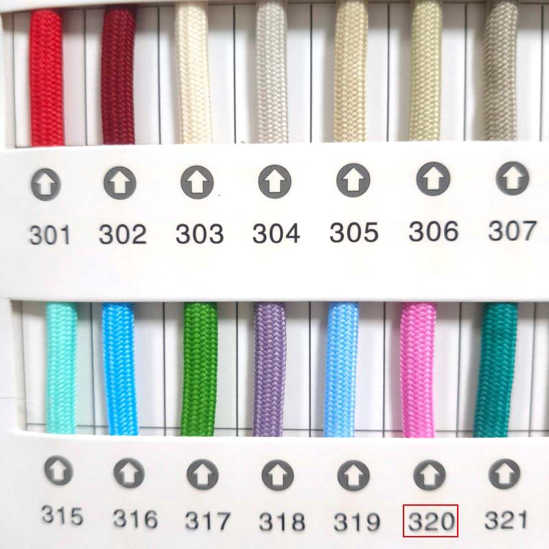 210 color 4mm color unisex cifrado cordón redondo negro y blanco cordón de zapatos casuales para zapatos blancos pequeños
