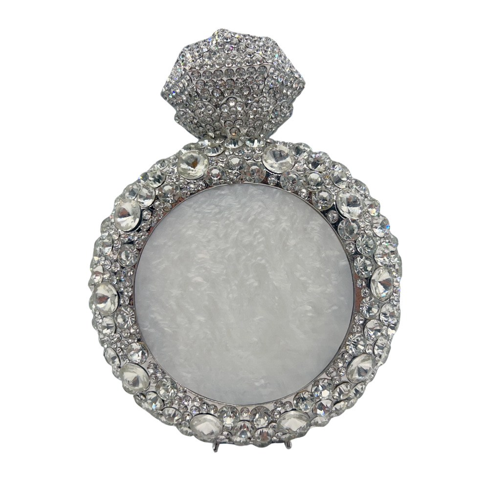 Clutch bag nueva botella de perfume transfronteriza bolsas de cena de diamantes, conchas de diamantes llenas de bolsas de mano de mujeres