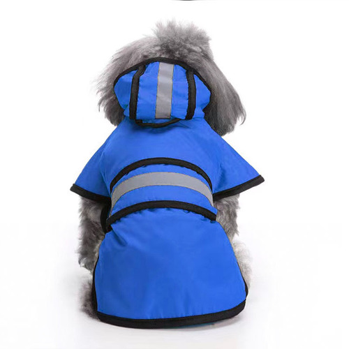 Amazon best-selling dog raincoat for small dogs, waterproof and windproof pet clothing, reflective rain poncho, clothing and accessories wholesale