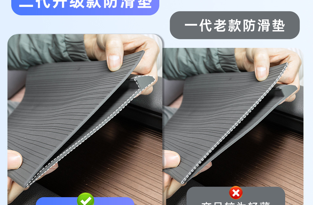 Suitable for Toyota Sienna Center Console Armrest Box Cover Anti-Slip Mat Grevia Armrest Box Leak-Proof Supplies