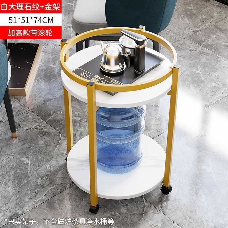 麻将机茶几双层棋牌室用烟缸茶水架麻将桌边几家用阳台小茶几桌子|undefined
