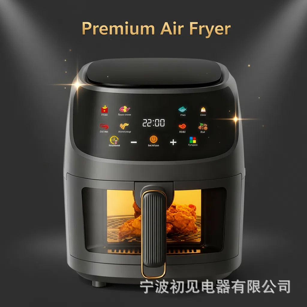 Air Fryer 5L Visual Intelligent Fully Automatic Electric Fryer Touch Screen Multifunctional Air Oven