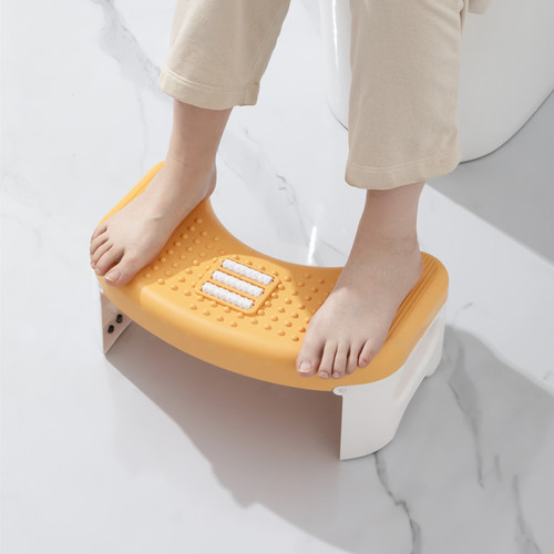 Bathroom toilet stool, children's toilet toilet stool, plastic thickened massage non-slip mat footstool, step stool