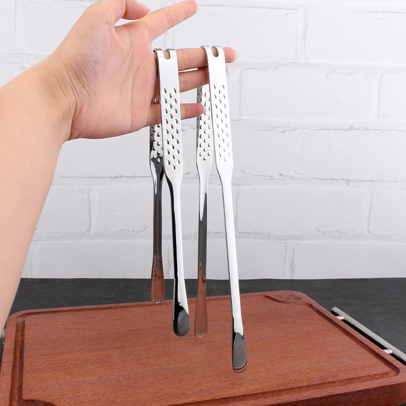 18 / 10 abrazadera de barbacoa de acero inoxidable abrazadera de comida abrazadera de tamaño de abrazadera de acero abrazadera de barbacoa coreana abrazadera de pan grueso