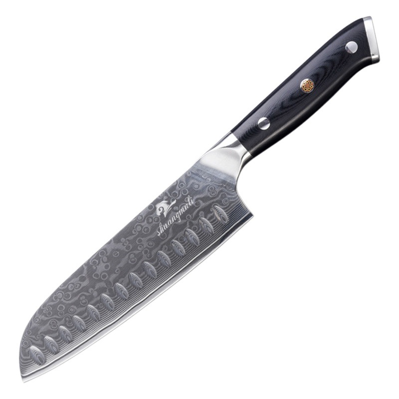 Damasco de acero de 7 pulgadas VG10 mango Sande cuchillo de cocina Chef cuchillo transfronterizo exclusivo para venta al por mayor
