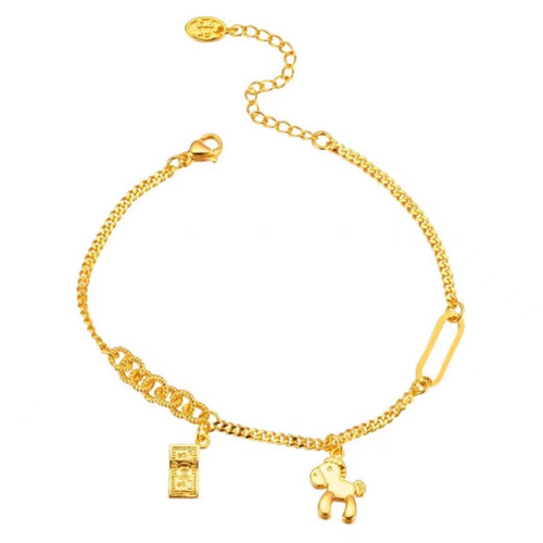 Vietnamese sand gold immediately rich bracelet copper gold-plated niche light luxury creative model immediate success bracelet women's bracelet