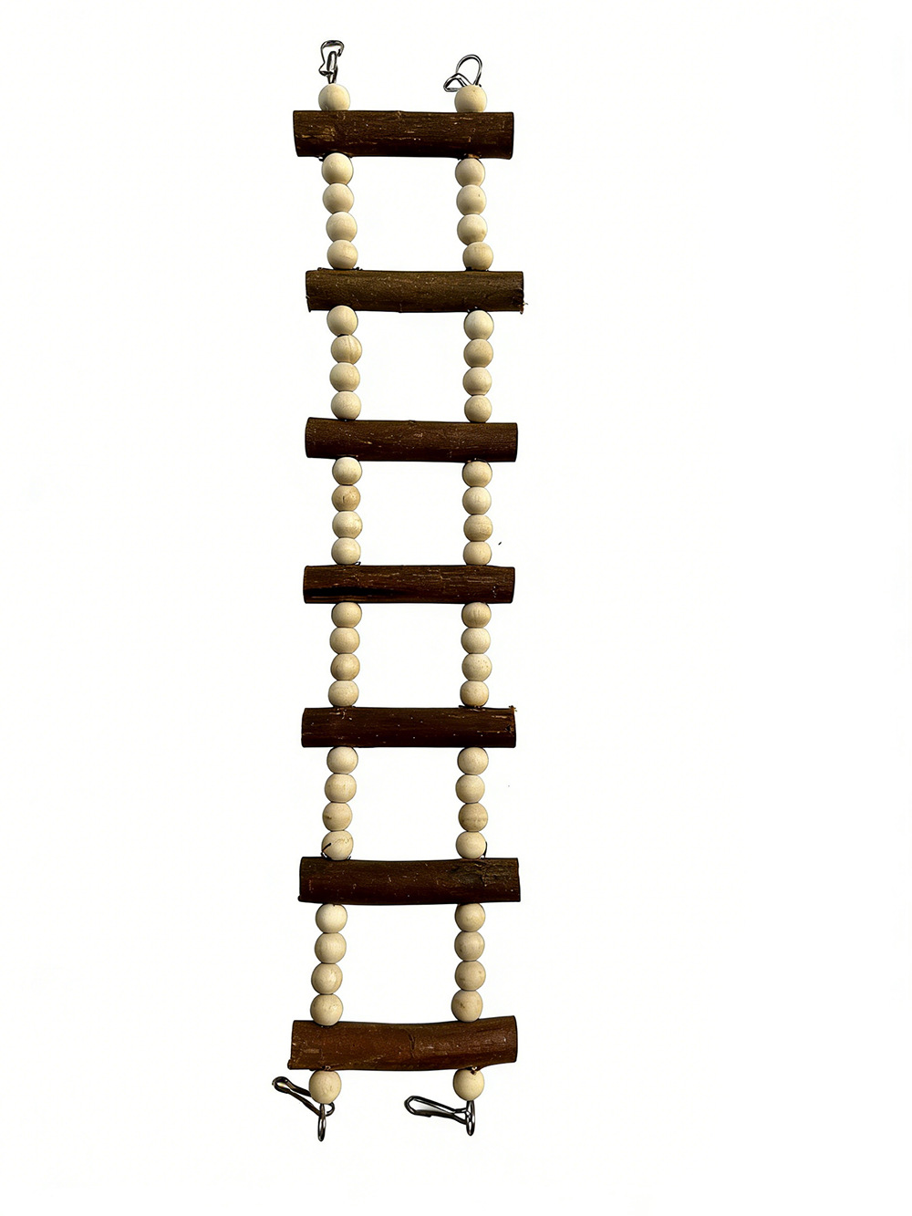 Escalera y Columpio para Loros de Madera Multicolor para Jaula de Pájaros image 44