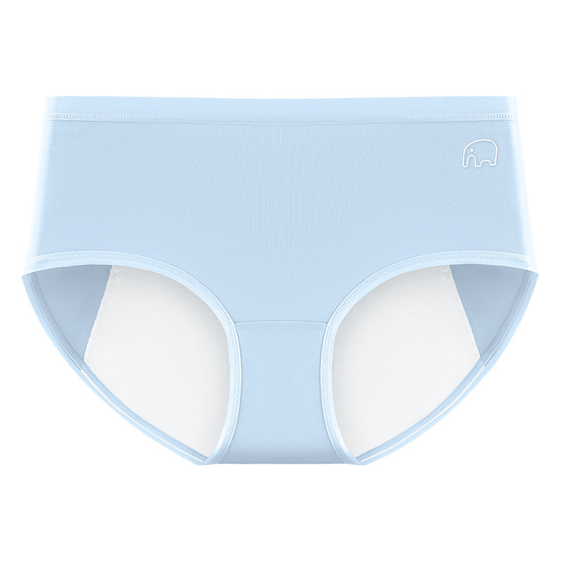 La ropa interior menstrual de la tía grande de cintura media de algodón puro aumenta y ensancha, a prueba de fugas, pantalones fisios de elefante ligeros y transpirables, refrescantes image 11