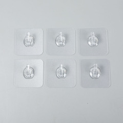 免釘強力無痕透明牛角掛鈎免打孔衛生間廚房掛衣粘膠粘鈎掛勾批發