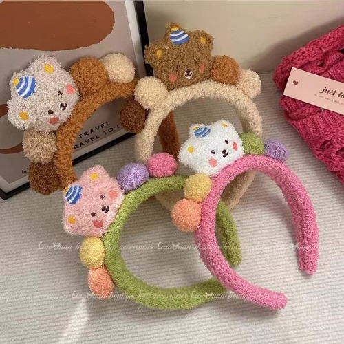 Autumn and Winter Washing Face Use Hair Pressure Band for Women, Korean Version Hair Tying Band, Korean Cute Hair Band, Sweet Non-Slip Headband Hair Pin Head Accessory