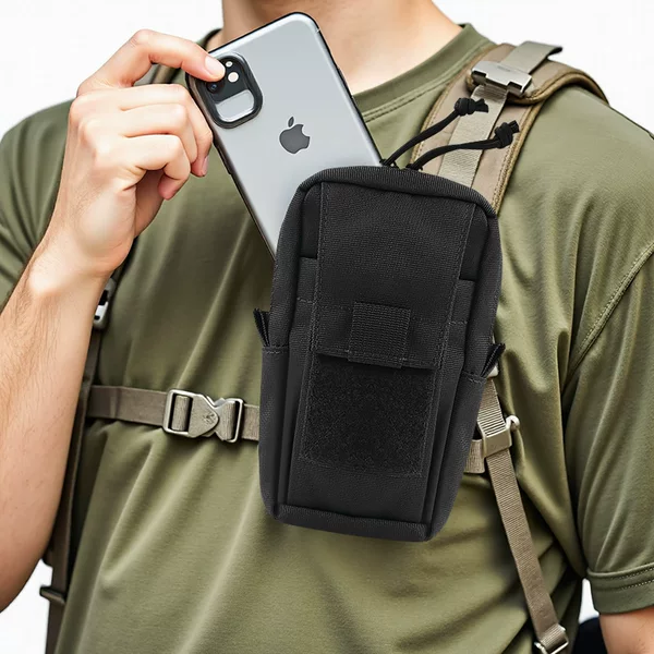 Outdoor Tactical Equipment Shoulder Strap Molle Accessory Bag Multifunctional Sports Waist Bag First Aid Tactical Bag Mobile Phone Bag