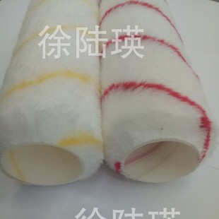 Stock handling marine American polyester medium wool solvent-resistant hot melt oil roller brush yellow strip red strip brush head