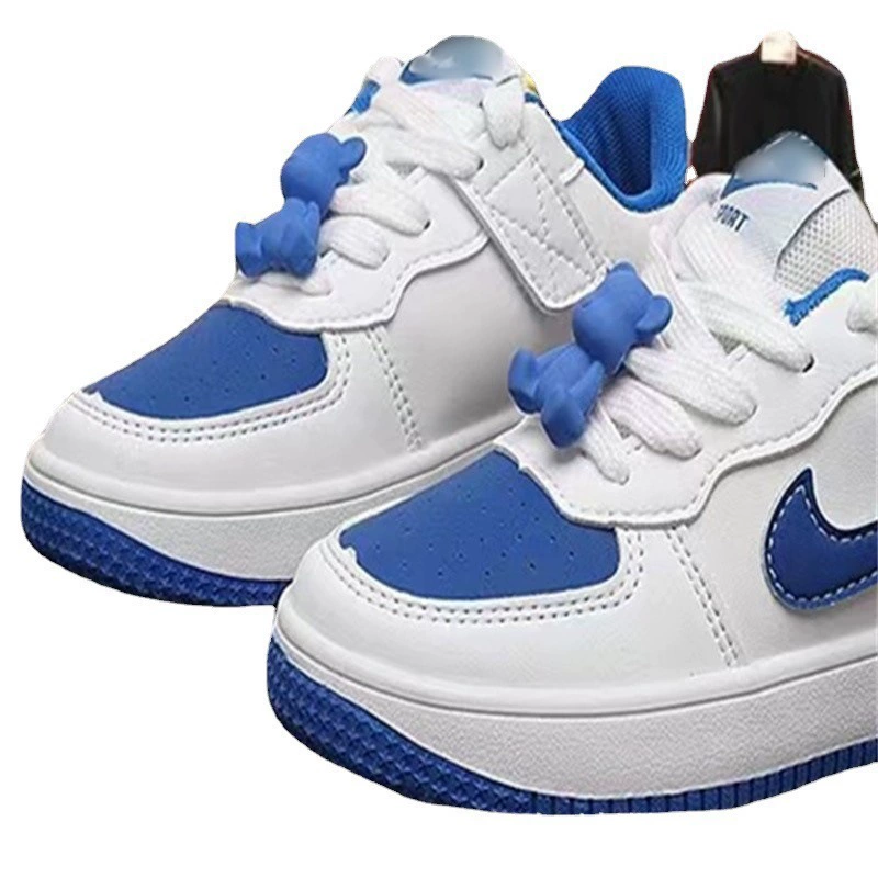 Nike Air Force 1, ремень для мужчин и женщин девочек, кроссовки, обувь, белые туфли, с маленькими медведями