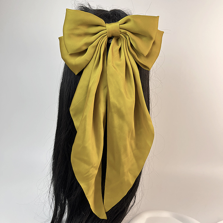 50g Weight Hair Clip Hair Accessories Type 1 Piece Quantity Daily Occasion satin Material Bow Knot Pattern Women's Gender Sweet Style Women's Sweet Bow Knot Satin Hair Clip 22