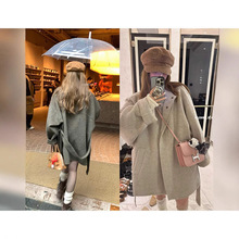 HEYGIRL黑哥 纽约星期天 风衣版型~立领中长款手工双面仿羊毛大衣