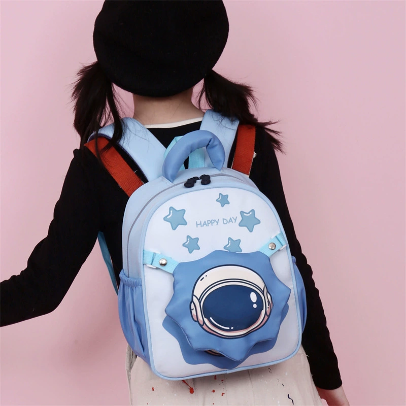 Cartoon school bag, card holder, removable set for men and women for early age, cute backpack, spine protection, for teenagers