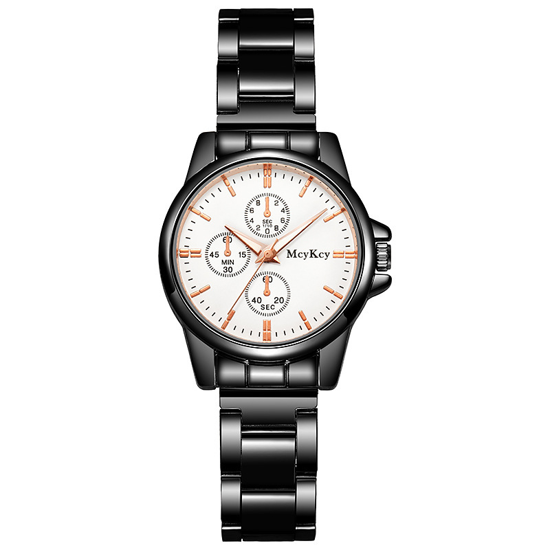 Orologio dal vivo con cinturino in acciaio per uomo e donna, regalo di lusso leggero al quarzo_voghion.com