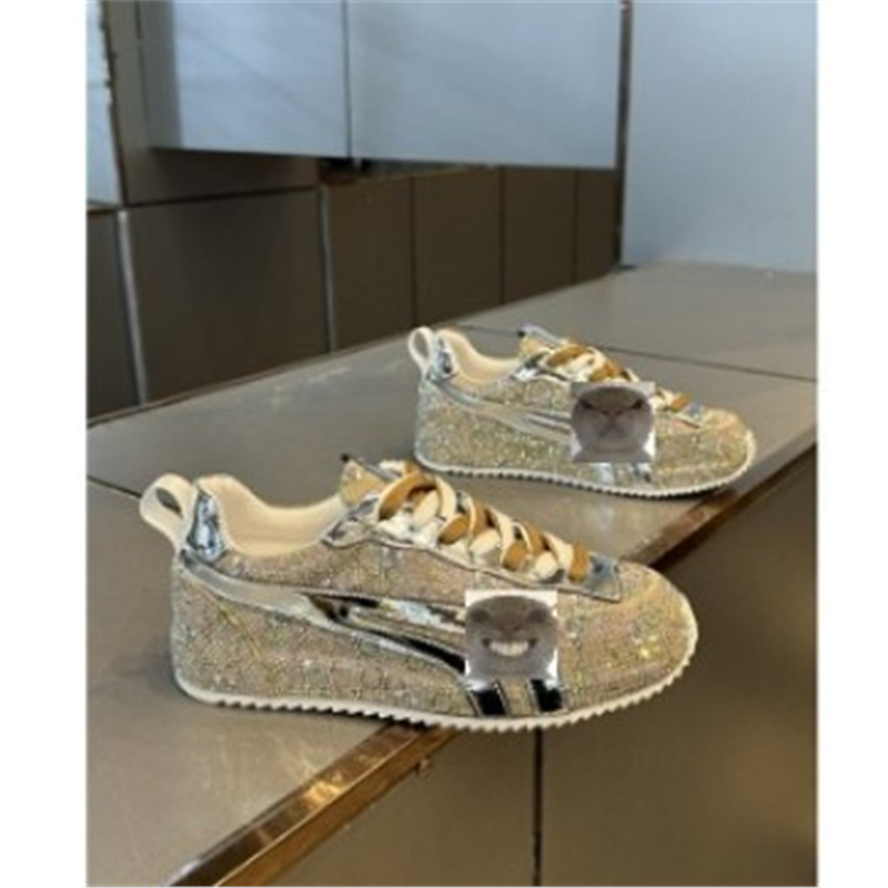 Trendy Men's Shoes 2024 New Comfortable Versatile Rhinestone Printed Breathable Casual Shoes Popular on Tiktok and Kuaishou Bm