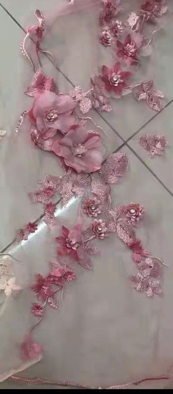 Europa y América Amazon AliExpress deseo de las mujeres vestido de noche fuera del hombro elegante vestido de banquete flor 3D vestido largo