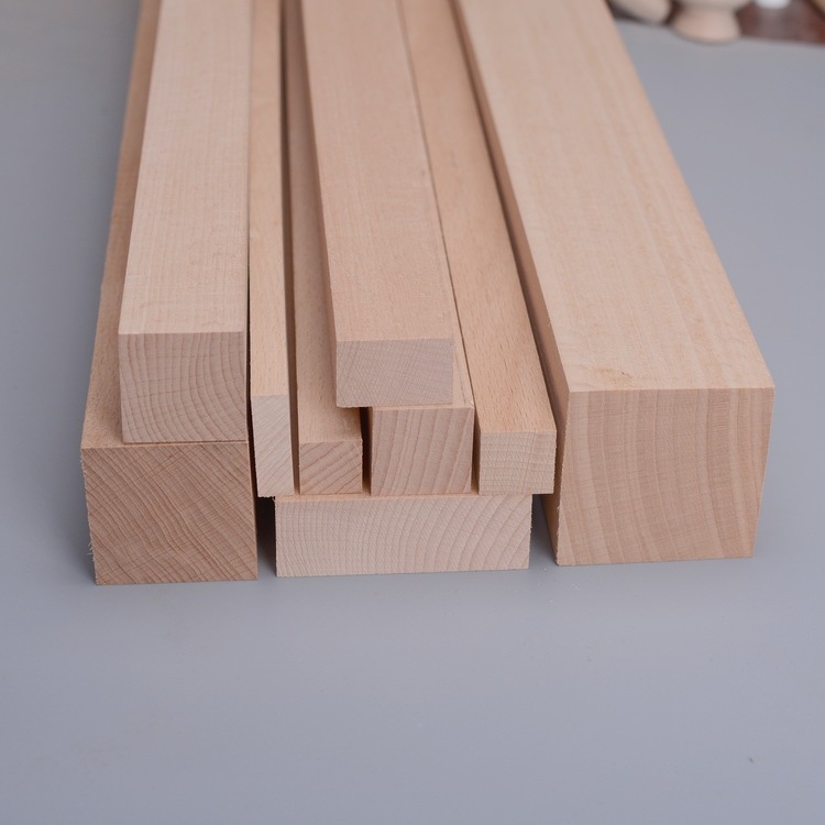 Beech Wood square sliver solid wood long strip flat strip raw wood square wood furniture material wood slats square wood sticks square wood slats