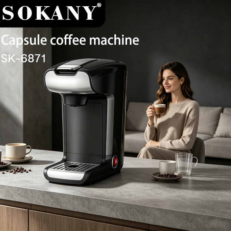 SOKANY European Standard Household Drip-Type Quick Brew American Electric Semi-Automatic Small Capsule Coffee Maker SOKANY European Standard Household Drip-Type Quick Brew American Electric Semi-Automatic Small Capsule Coffee Maker