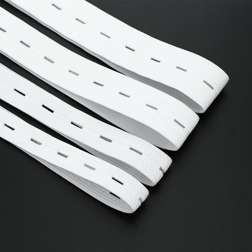Wholesale Crotch Elastic Tape Diaper Children Adjustable Black and White Crochet Pregnant Pants Elastic Waistband with Eye Elastic Tape 