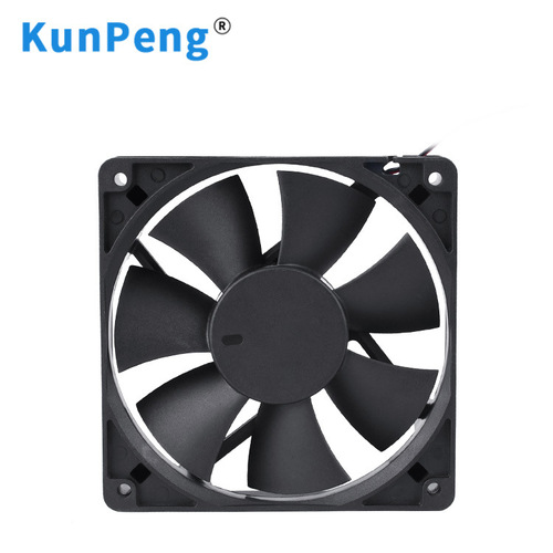 DC 12V brushless fan motor, 24V oil-containing 12025 fan, 12cm refrigeration cooling fan