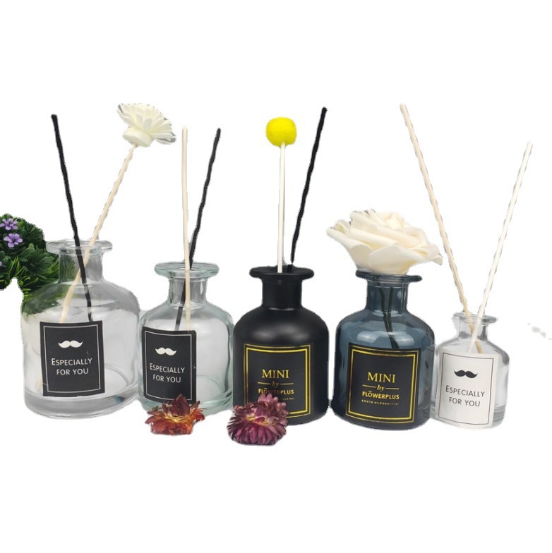 Botella de Vidrio de 100 ml para Aromaterapia, para Dormitorio, Uso Doméstico, Desodorizante, con Flores Secas, sin Llama, para Aceites Esenciales, Fragancia Interior Sellada image 6