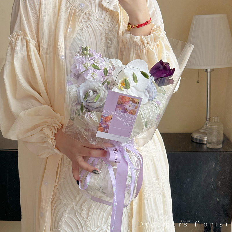 Papel de Sydney espeso y elegante envasado de flores pliegueado para revestimiento de papel de fusión manual atmósfera de alto nivel de papel de envoltura de ramo