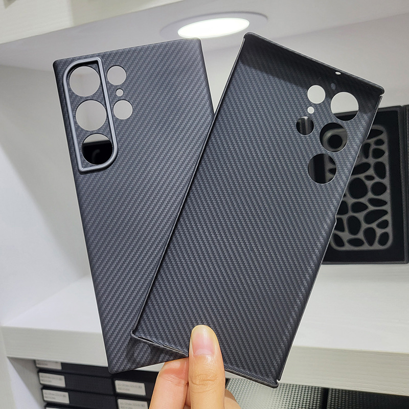 适用三星s23 ultra手机保护套超薄芳纶纤维裸机手感高档磨砂简约