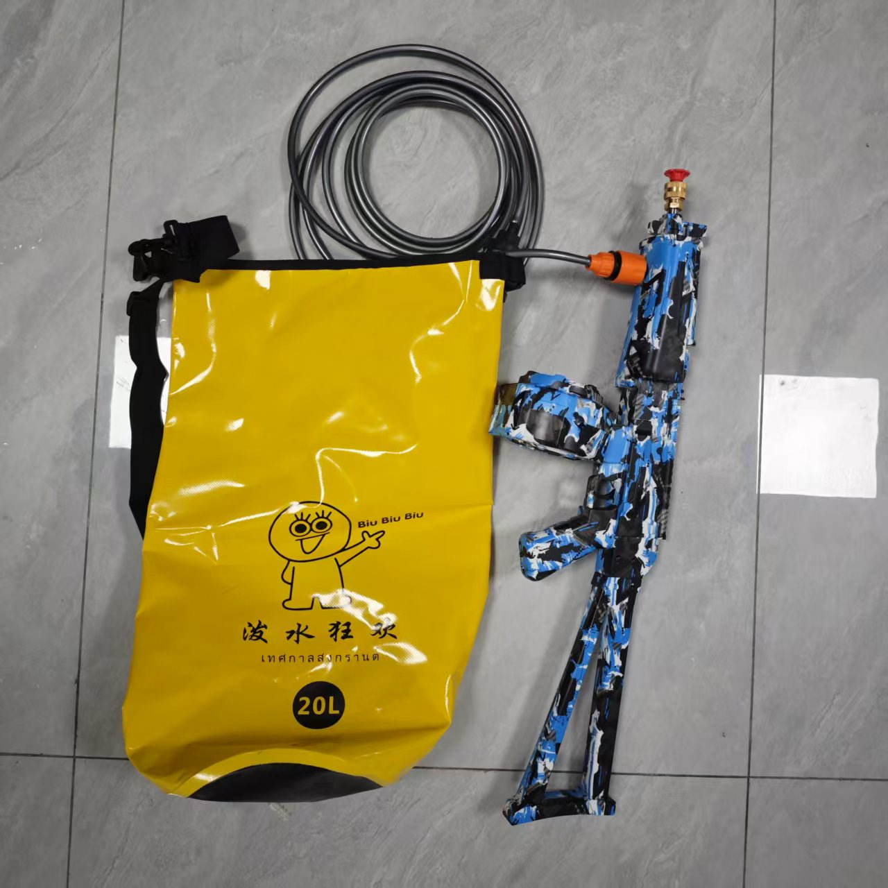 Transfronterizo AK lavado de automóviles de alta presión gran pistola de agua con tubería de bombeo portátil de aspersión de agua de gran capacidad de la red