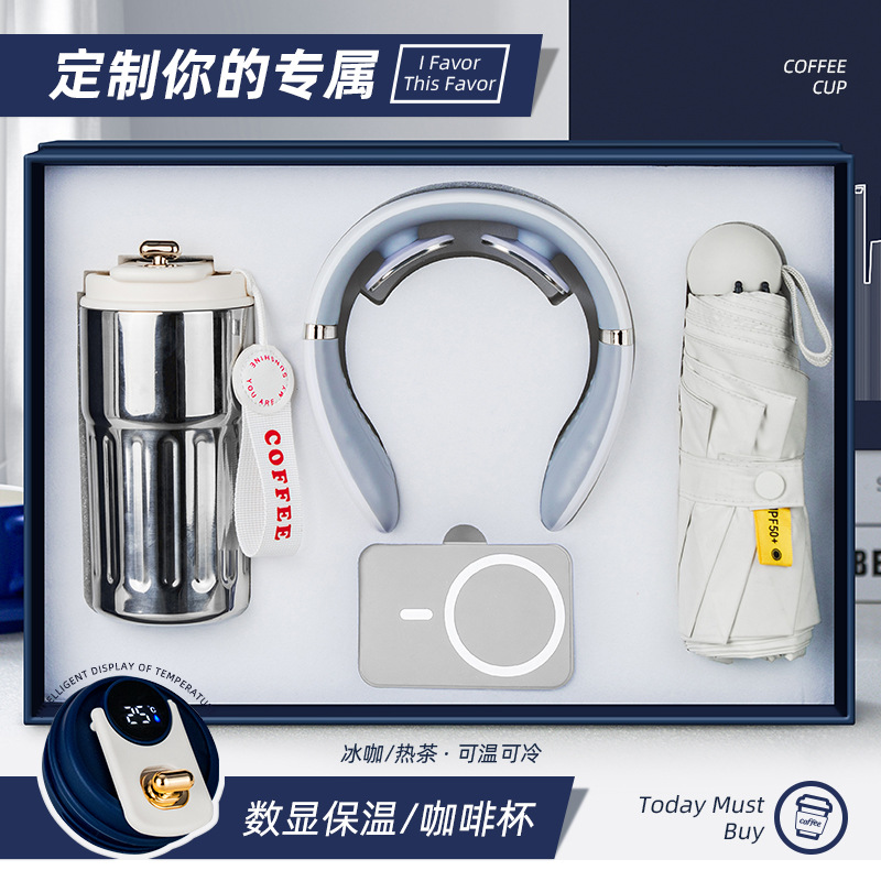 Conjunto de regalos de negocios de la empresa para enviar a los empleados de los clientes regalos de mano para actividades publicitarias de apertura prácticas de alto nivel