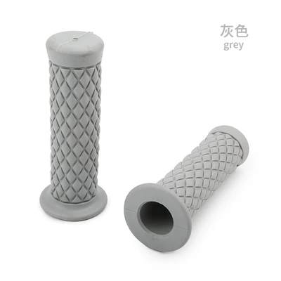 Glue Handle Cover 22mm | Motorcycle Safety Supplies - ling-shape-retro-handle-glue-no-hole-gray
