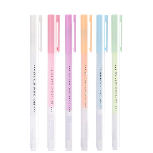 Pen-shaped dot dispensing wholesale children's handmade ledger tape pen-shaped quick-drying glue student creative color dispensing pen