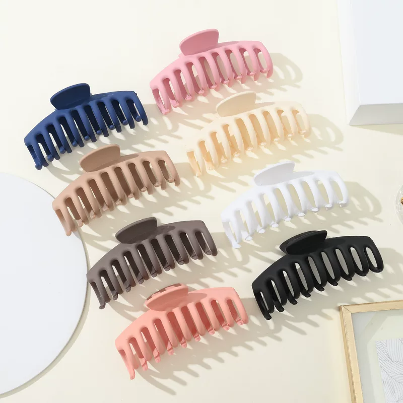 Big eraser, matte crab pin, fashionable hairgrip, shark, 11cm, high-quality style