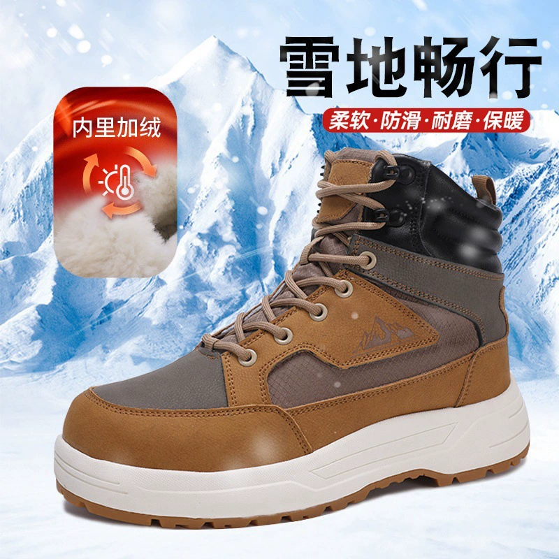 2024 новые снежные сапоги шерстяные сапоги на открытом воздухе плюшевые утолщенные зимние сапоги Martin тепло