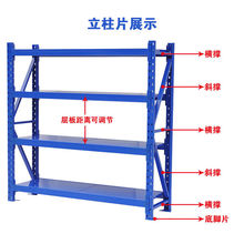 仓储货架超市家用阳台储藏室储物展示置物架落地多层仓库立体库