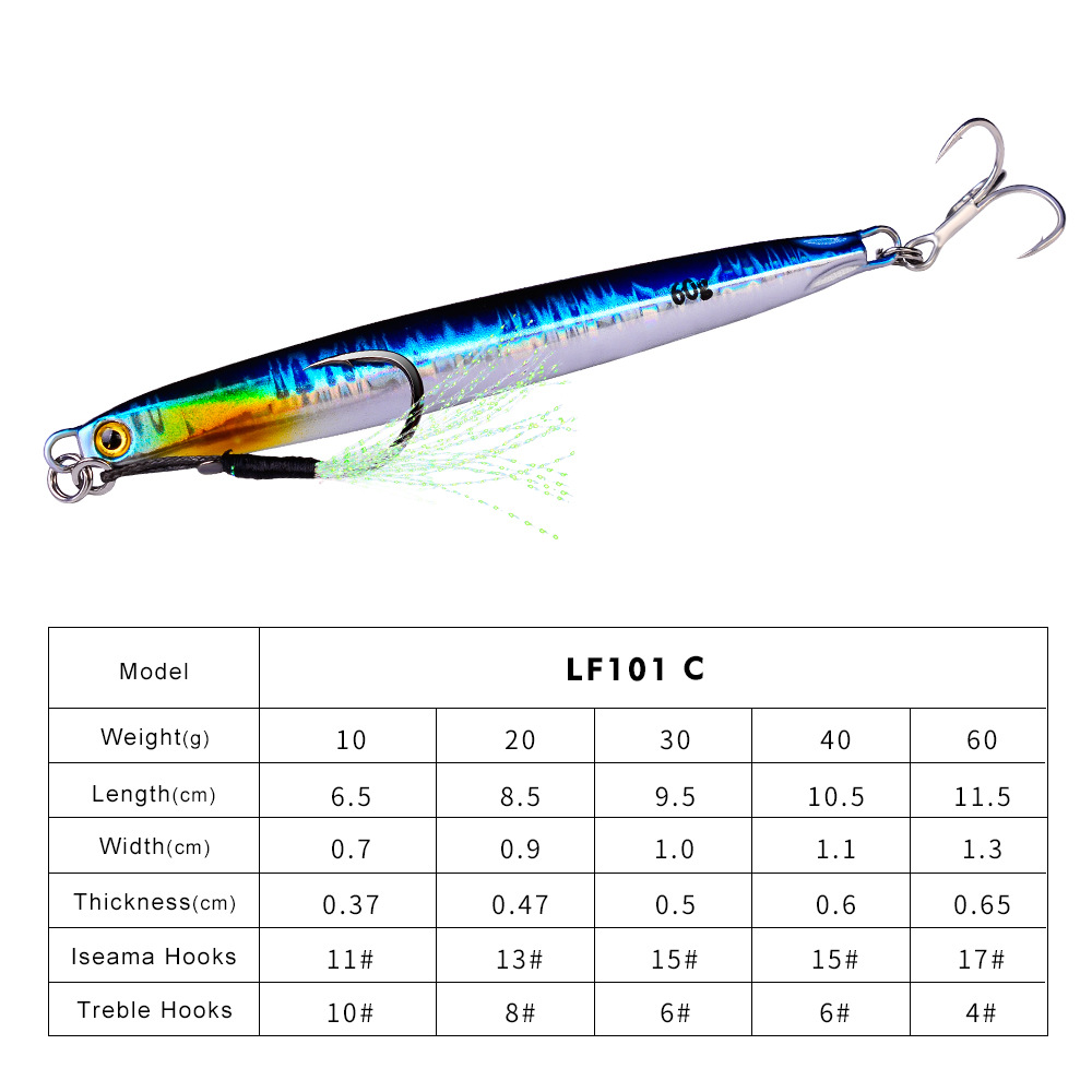 Metal Jigging Spoon Spinner Blade Baits Fresh Water Bass Swimbait Tackle Gear