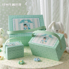 張小ハンマー赤ちゃん箱お土産箱百日宴お返しかわいい子供の誕生日プレゼント箱ギフトボックス包装箱
