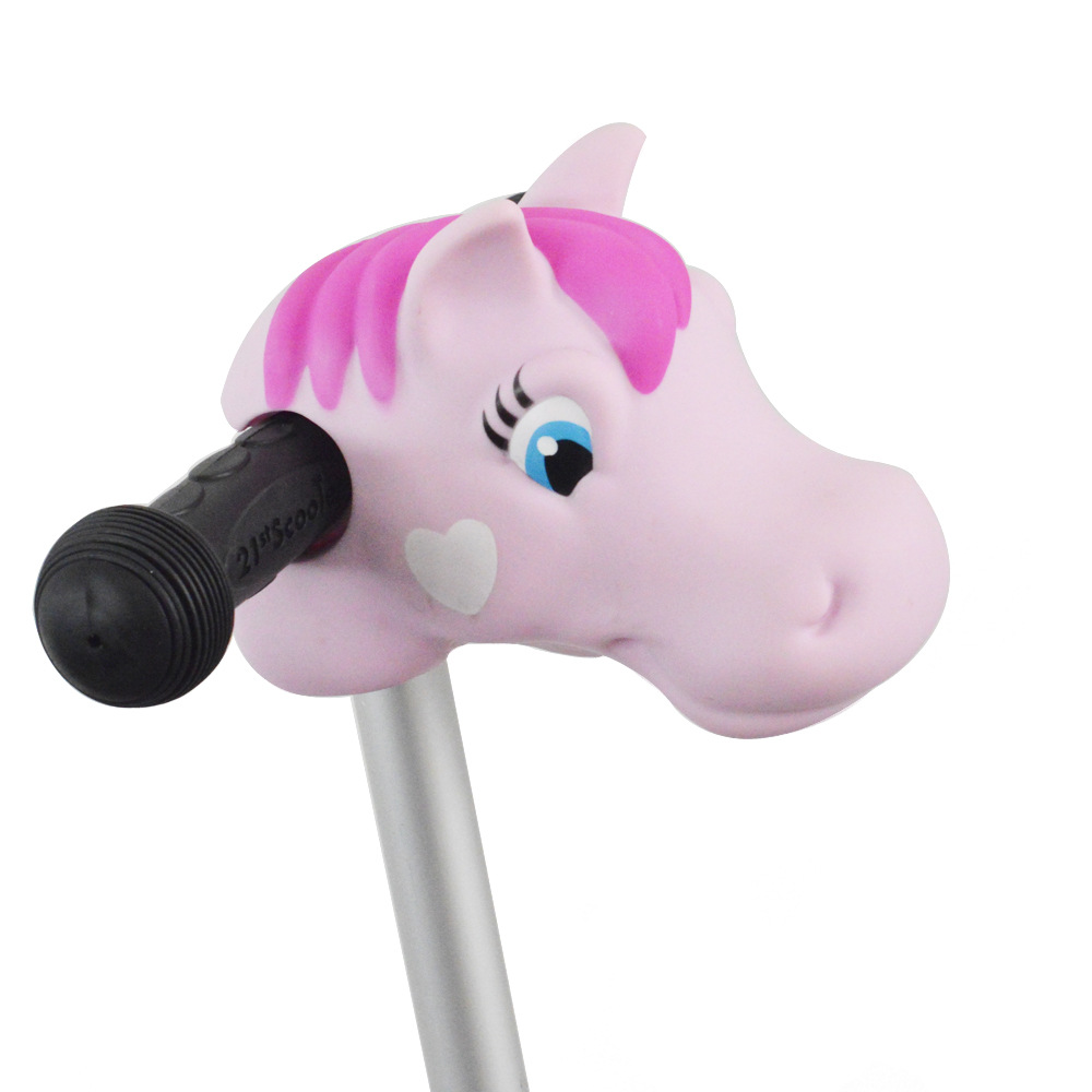 Suministro transfronterizo de accesorios de cochecito para niños scooter dibujos animados lindo cabeza de animal decoración bicicleta anticolisión casco