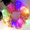 Summer new stage effect LED sequins large intestine circle hair ring fashion cute sports bundle hair hoop hair hoe