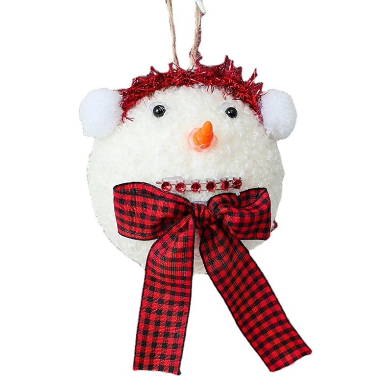 Hong Kong Heng decoraciones navideñas muñeco de nieve de espuma colgante de árbol de Navidad regalo de Navidad decoración de escena de ventana