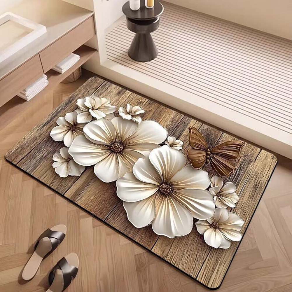 Alfombras de suelo de baño de generación de Temu transfronterizas almohadillas de absorción de agua y antideslizantes de baño de sentido superior almohadillas de barro de diatomeas image 20
