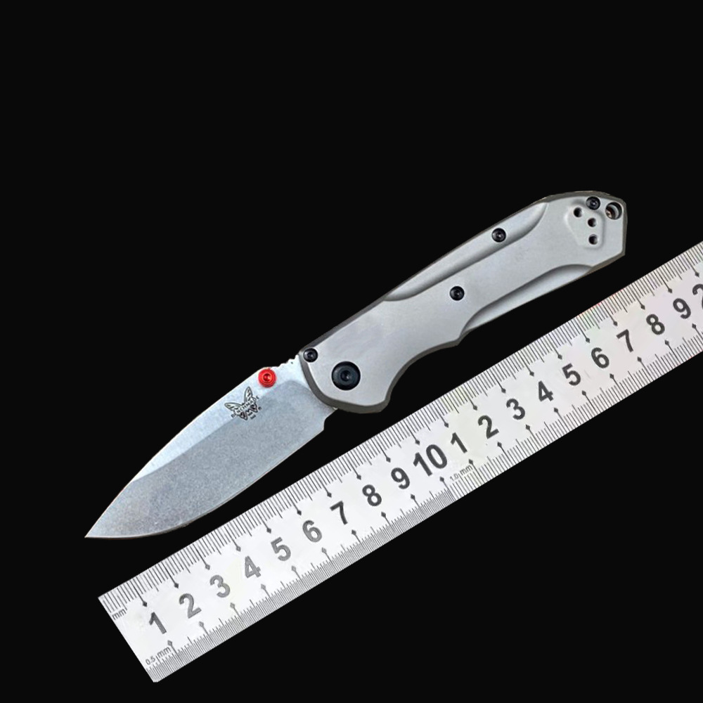 蝴蝶BM565-1钛合金手柄户外野营折叠刀S90V高硬度锋利EDC小刀