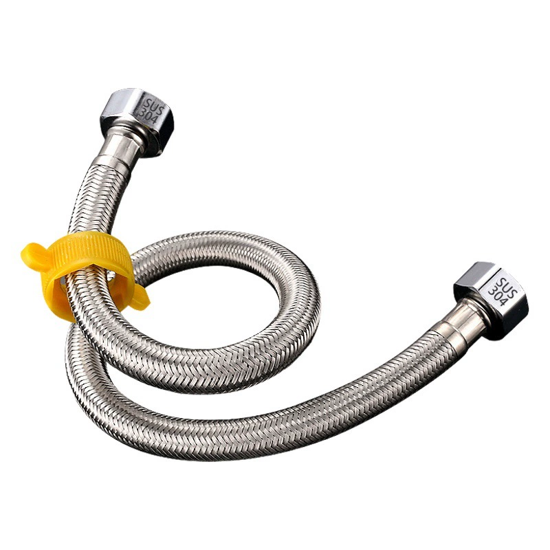 4 точки 304 плетеный шланг из нержавеющей стали металлический смеситель высокого давления впускная труба для горячей и холодной воды туалетный водонагреватель Соединительная труба